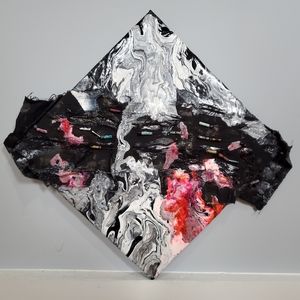 水洗不清 - Mixed media acrylic pour